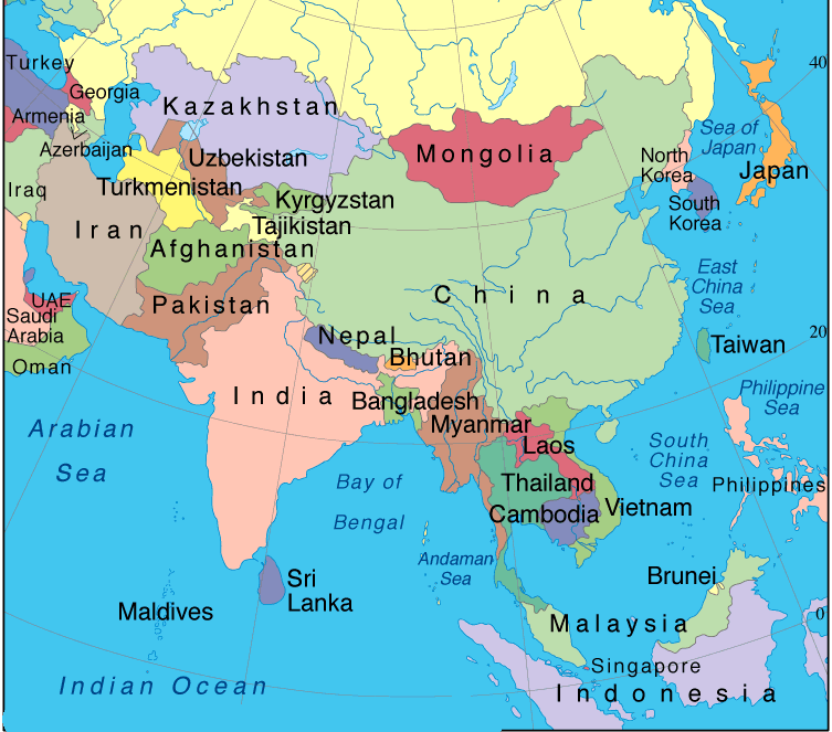 map of asia minor. Map of Asia
